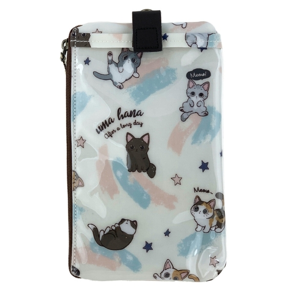Waterproof Cat Phone Case Pouch W/ Neck Strap - Picture 3 of 11